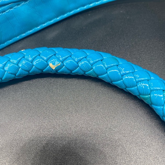 Vic Buddha Shiny Blue & Silver Purse - Picture 7 of 8